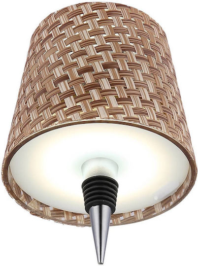 Globo Lighting Настолна лампа LED с Кафяв Абажур и Основа