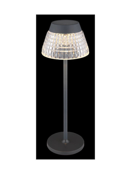 Globo Lighting Table Lamp LED with Gray Shade and Base