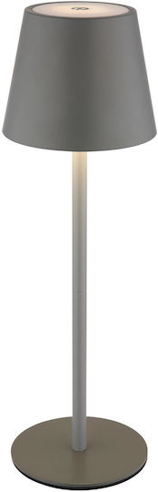 Globo Lighting Πορτατίφ με Γκρι Καπέλο και Βάση
