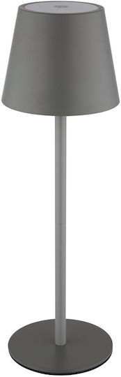 Globo Lighting Πορτατίφ με Γκρι Καπέλο και Βάση