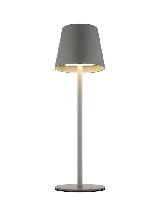 Globo Lighting Table Lamp with Gray Shade and Base