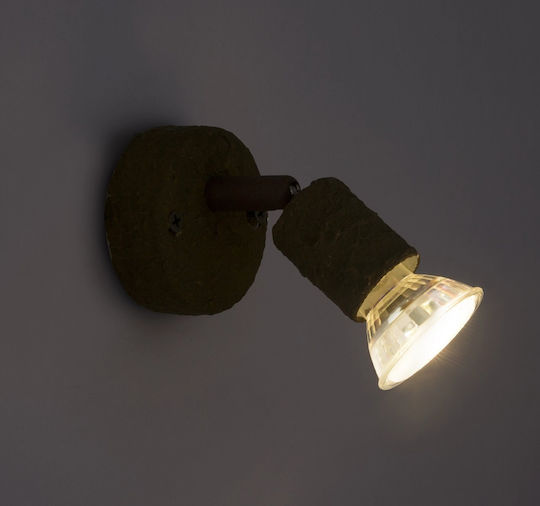 Globo Lighting Olana Einzel LED Warmes Weiß Spot in Bronze Farbe