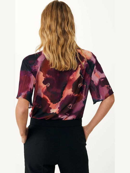 Women's Blouse with V Neckline Multicolour