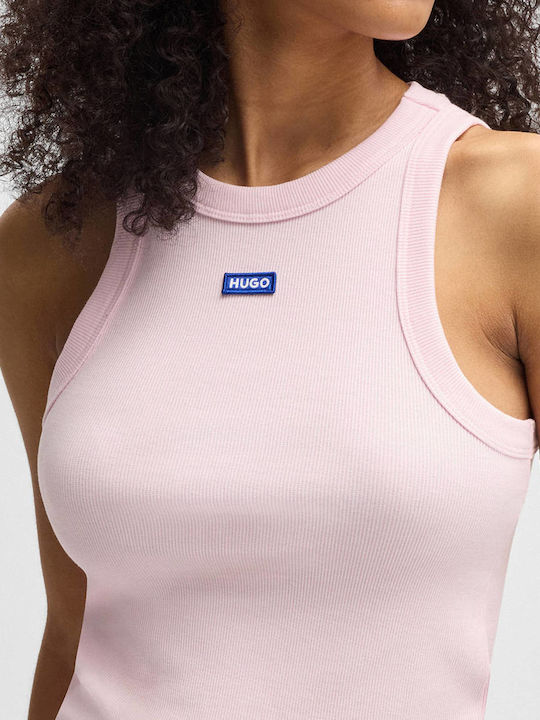 Women's Blouse Cotton Sleeveless Light Pink