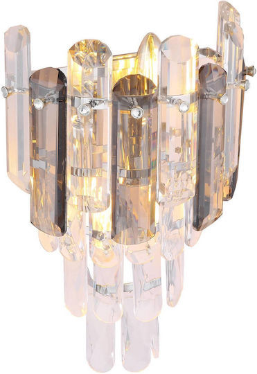Globo Lighting Lampă de Perete cu Bază de Bec E14 Transparent 24 cm