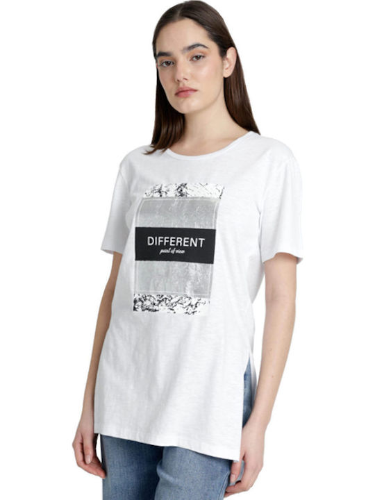Γυναικείο Αθλητικό T-shirt Λευκή