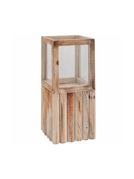 Iliadis Φαναράκι Ξύλινο Επιτραπέζιο Καφέ 19.5x19.5x56εκ.