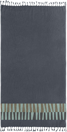 Guy Laroche Cotton Beach Towel Gray 170x90cm