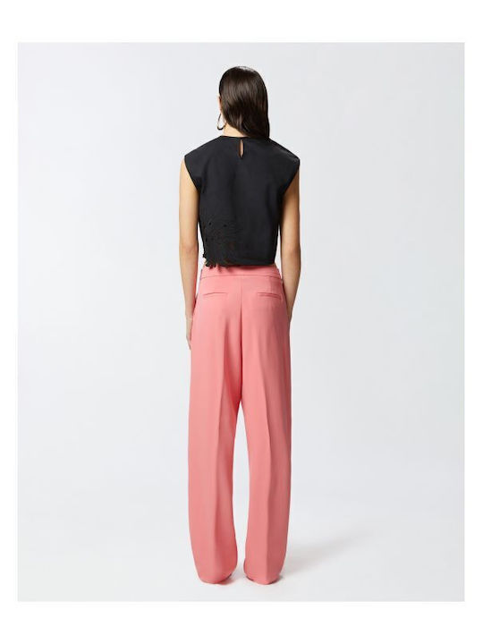 True Colors Women's Cotton Crop Top Pink