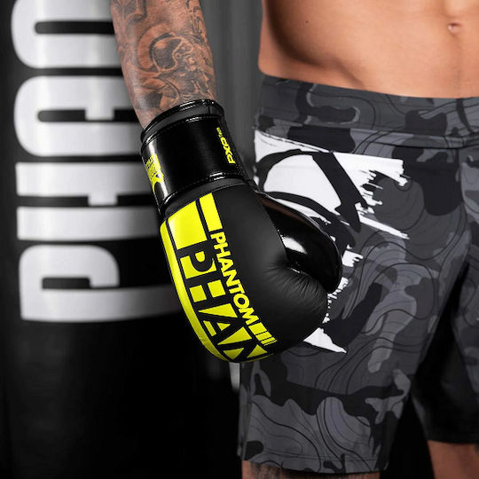 Phantom Apex Mănuși de Box din Piele Sintetică pentru Competiție Negre