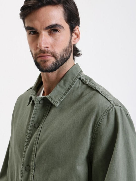 Long Sleeve Overshirt Olive