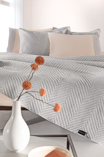 Guy Laroche Hamptons Подредба Шалтета Полуединичен Микрофибър Сив 180x240см 2 Бройки