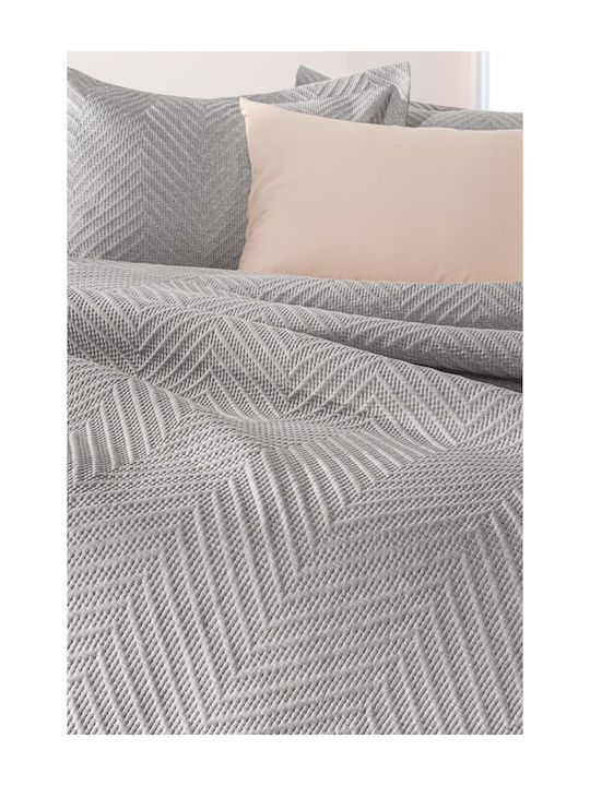 Guy Laroche Hamptons Module Cuvertură Semi-dublu Microfibra Gri 180x240cm 2buc
