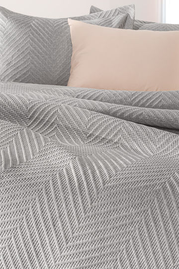 Guy Laroche Hamptons Подредба Шалтета Полуединичен Микрофибър Сив 180x240см 2 Бройки