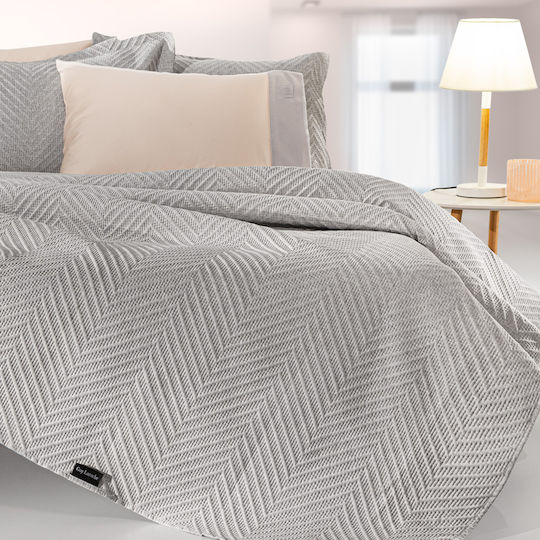 Guy Laroche Hamptons Coverlets Set Super Double Gray 220x240cm 2 Pieces