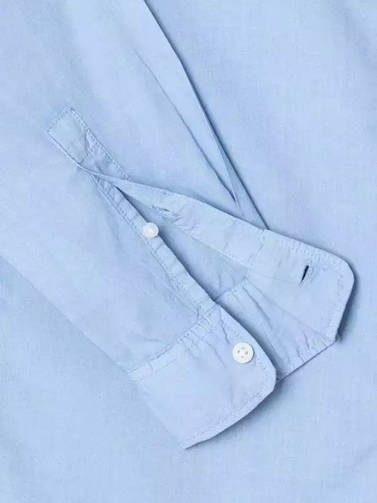 Arnold Long-sleeved Cotton Shirt Sky Blue