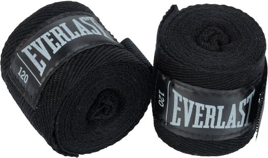 Everlast 305 Cm Black Breathable Solid Boxing Wraps
