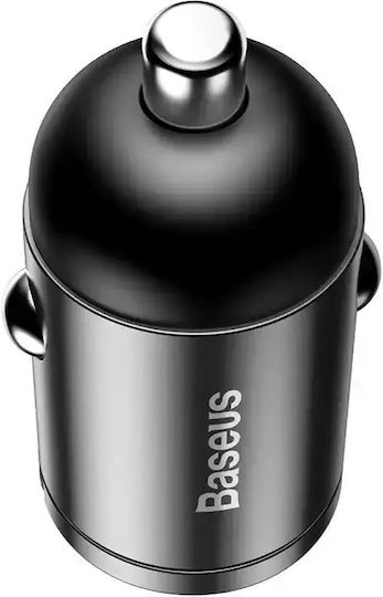 Baseus Tiny Star Mini Auto-Ladegerät Schnellladung mit einem Anschluss: 1xUSB Gray Farbe