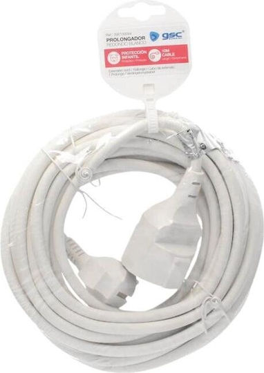 GSC Extension Cable Cord 3 x 1.5mm²/10m White