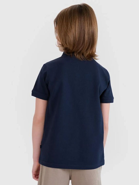 Kinderpolo Kurzarm Marineblau