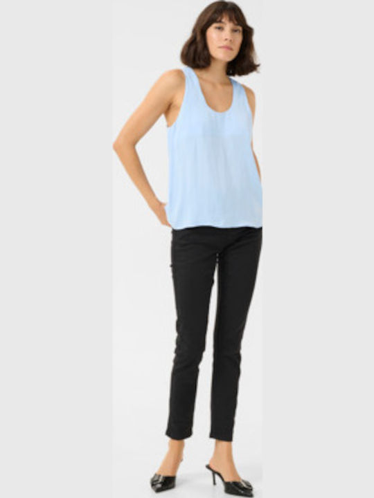 Women's Blouse Sleeveless Light Blue