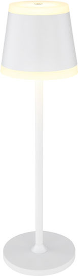 Globo Lighting Метален Портатиф LED с Бяла Шапка и Основа