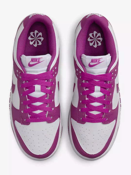 Dunk Low Next Nature Damen Sneakers Hot Fuchsia / White