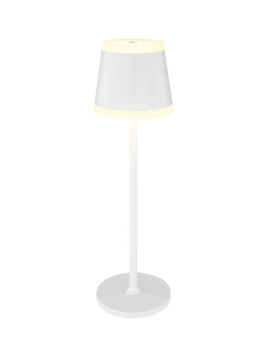 Globo Lighting Πορτατίφ LED με Λευκό Καπέλο και Βάση