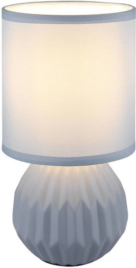 Globo Lighting Plastic Table Lamp for E14 Fitting with Blue Shade and Base