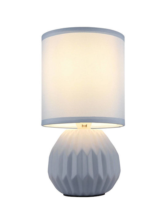 Globo Lighting Πλαστικό Πορτατίφ για Ντουί E14 με Μπλε Καπέλο και Βάση
