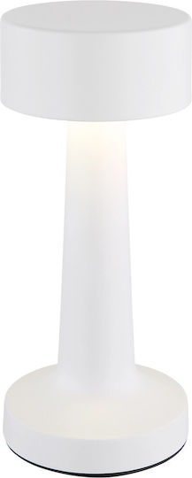 Globo Lighting Πορτατίφ με Λευκό Καπέλο και Βάση