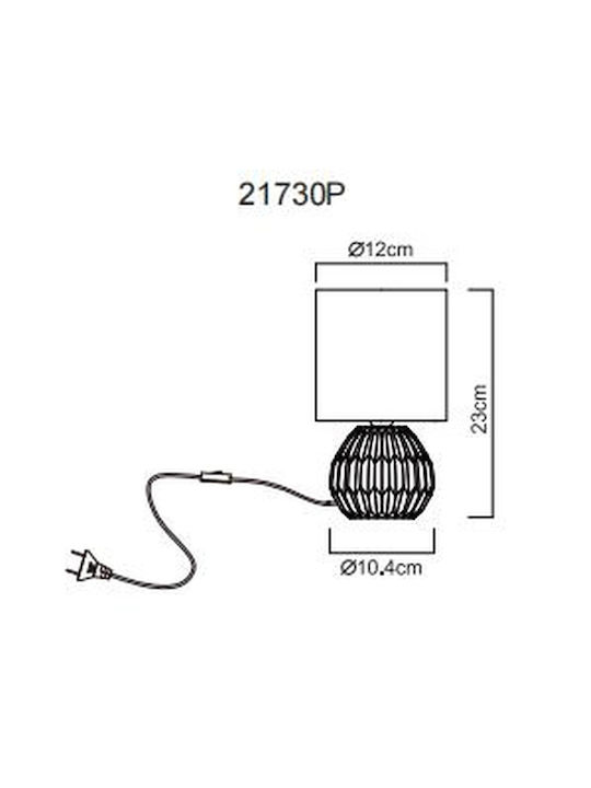 Globo Lighting Lampă de masă cu Abajur Roz și Bază