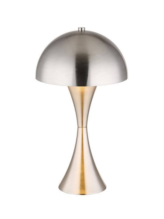 Globo Lighting Πορτατίφ με Ασημί Καπέλο και Βάση