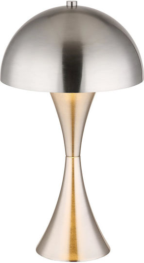 Globo Lighting Metallisches Tischlampen Für E27 Mit Silber Farbe Und Basis