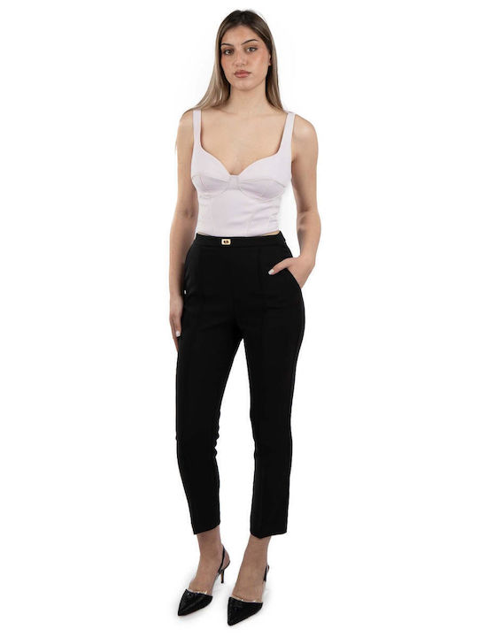 Damen Crop Top Ärmellos Rosa