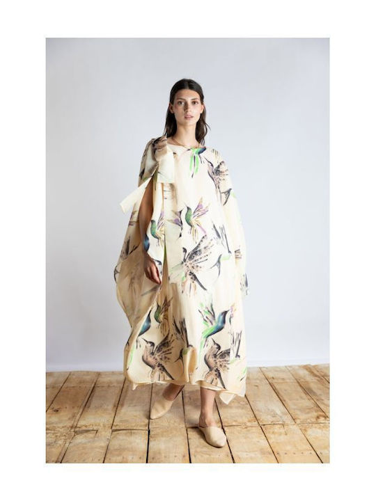 Summer Midi Dress for Wedding / Christening Watercolor