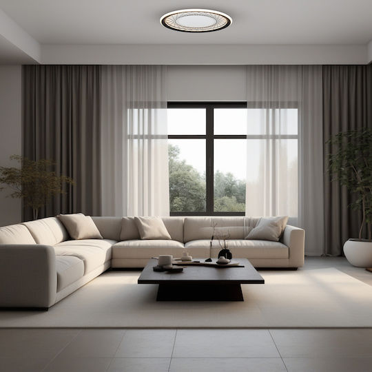 Eko Light Plafonieră de Tavan Bej cu LED Integrat