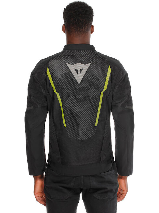 Dainese Herosphere Air Tex Καλοκαιρινό Ανδρικό Μπουφάν Μηχανής Black/White/Yellow-Fluo