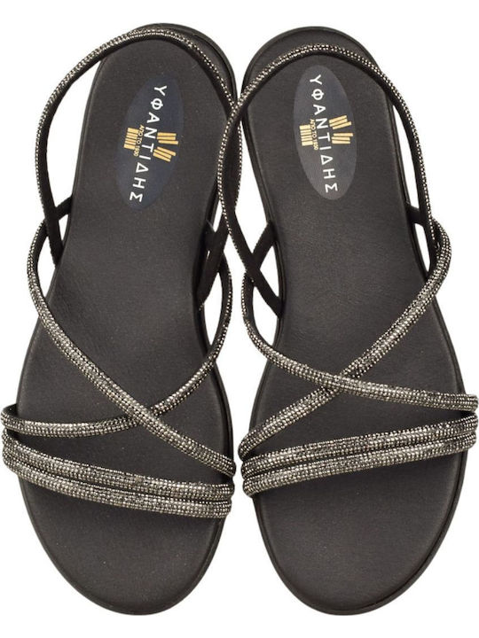Sandale Casual Damă din Piele Negru