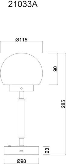 Globo Lighting Dekorative Lampe Gray