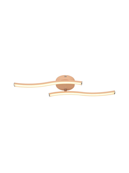 Globo Lighting Πλαφονιέρα Οροφής Πορτοκαλί με Ενσωματωμένο LED
