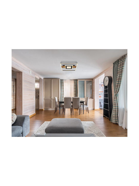 Globo Lighting Πλαφονιέρα Οροφής Μαύρη με Ενσωματωμένο LED