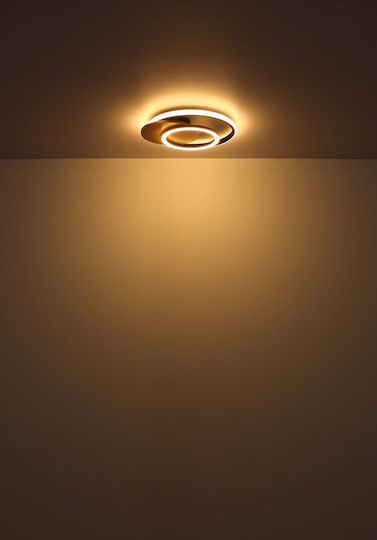 Globo Lighting Πλαφονιέρα Οροφής Μαύρη με Ενσωματωμένο LED
