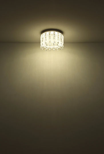 Globo Lighting Πλαφονιέρα Οροφής 58εκ. Διάφανη