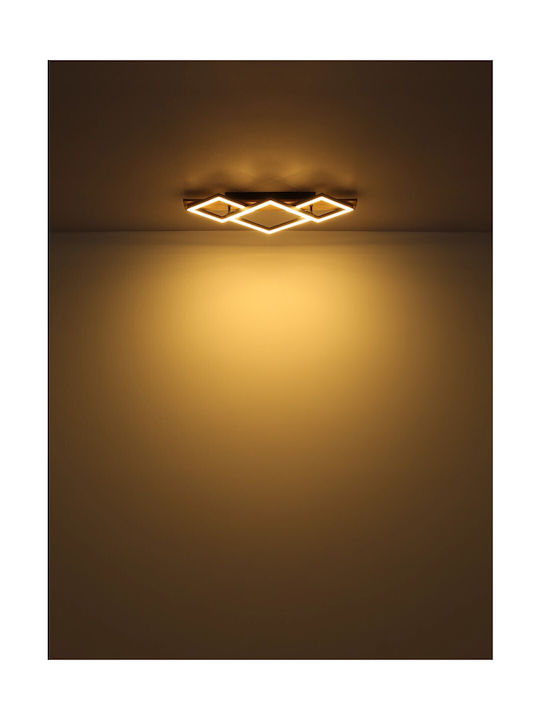 Globo Lighting Πλαφονιέρα Οροφής Γκρι με Ενσωματωμένο LED