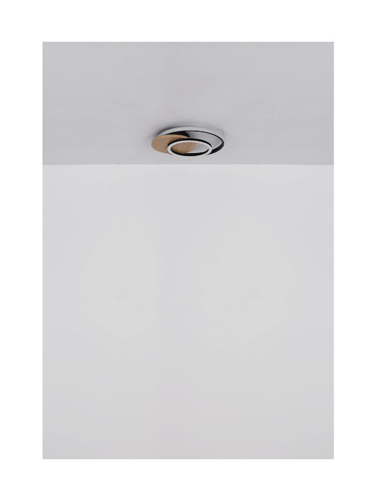 Globo Lighting Πλαφονιέρα Οροφής Μαύρη με Ενσωματωμένο LED
