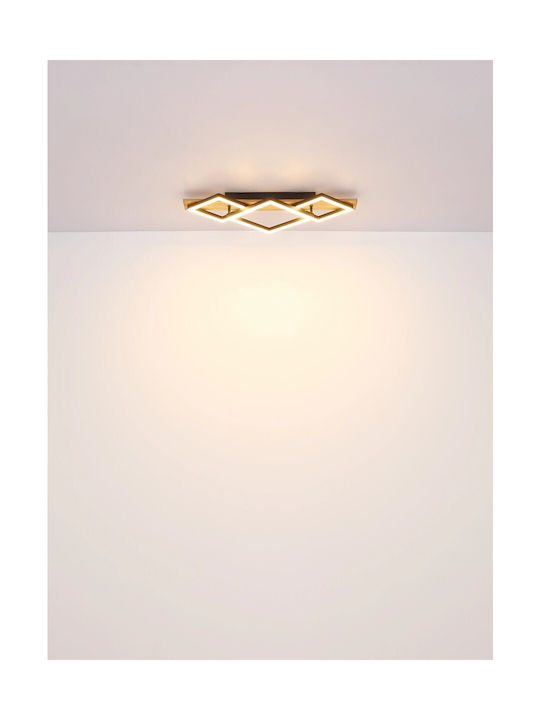 Globo Lighting Πλαφονιέρα Οροφής Γκρι με Ενσωματωμένο LED