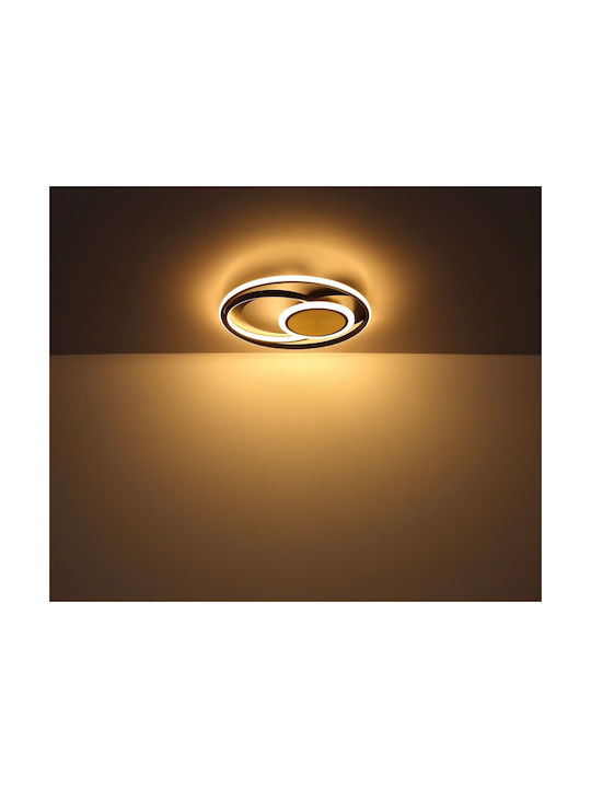 Globo Lighting Plafonieră de Tavan Neagră cu LED Integrat