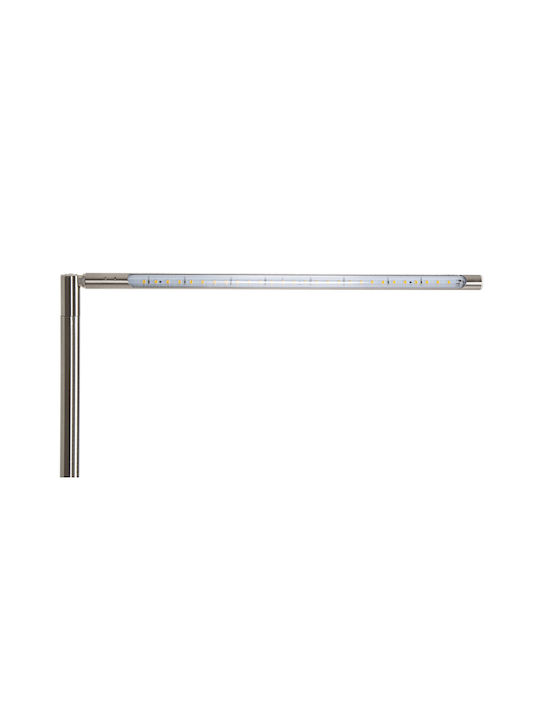 Globo Lighting Настолна Лампа за Цокъл Вграден LED в Сребрист Цвят