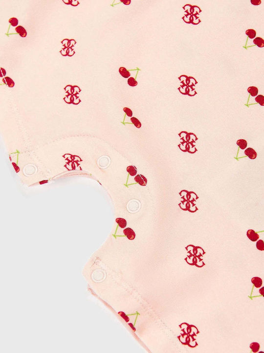 Guess Baby Bodysuit Short-Sleeved Salmon